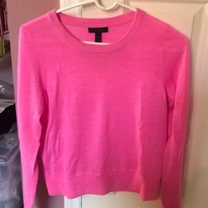 Bright Pink J.Crew Merino Wool Sweater XS